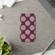 iPhone 13 Mini Vegan Leather Wallet Case – Pink Plum Polka Dot Design - VYIR