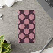 Samsung Galaxy S21 Plus Vegan Leather Wallet Case – Pink Plum Polka Dot Design - VYIR