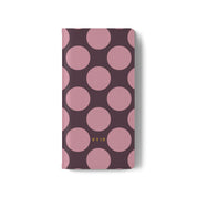 Samsung Galaxy S21 Plus Vegan Leather Wallet Case – Pink Plum Polka Dot Design - VYIR