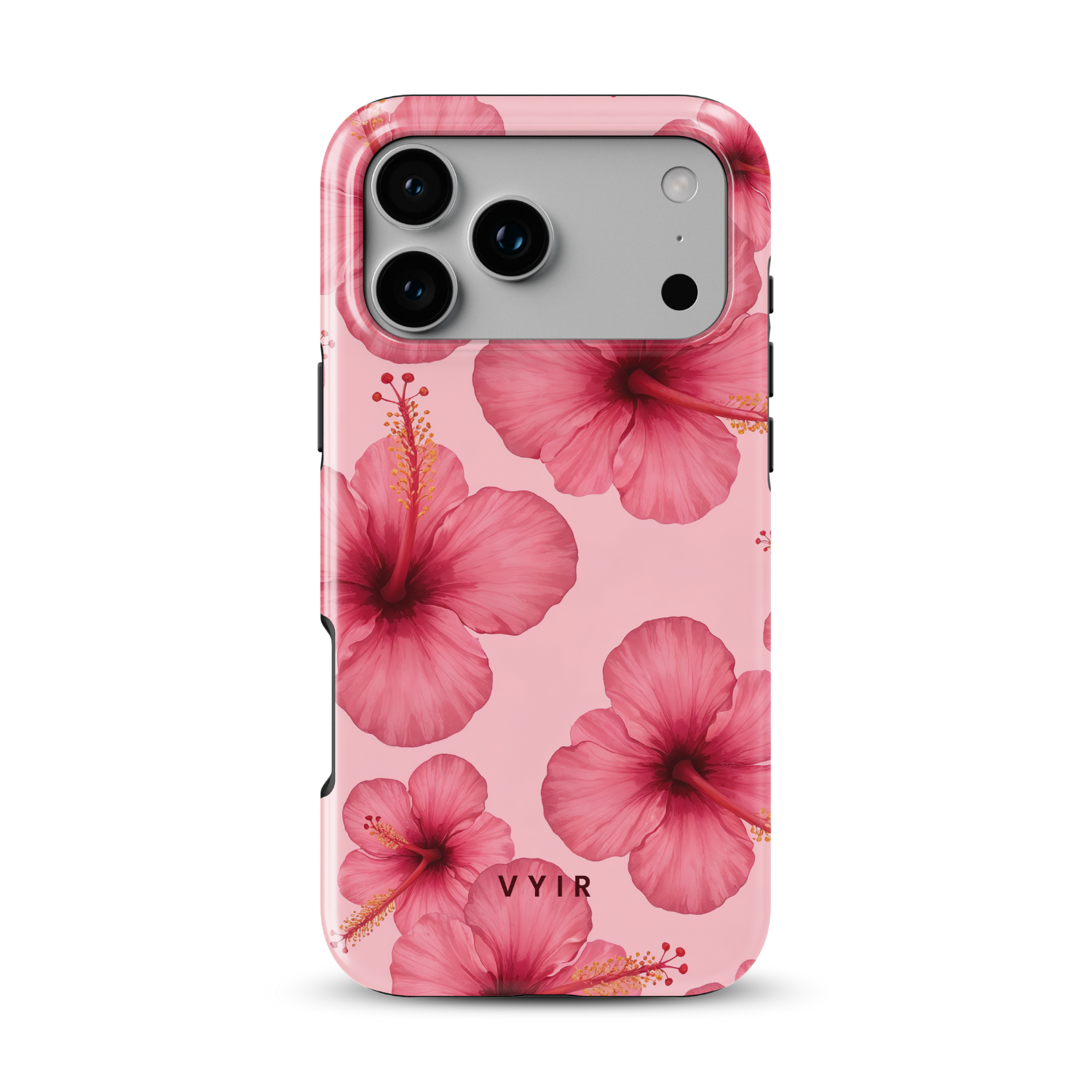 Blush Hibiscus - Shockproof MagSafe iPhone Case