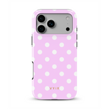 Classic Polka Dots, Pastel Pink - Tough MagSafe iPhone Case
