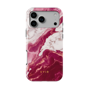 Italian Marble Burgundy - Shockproof Phone Case