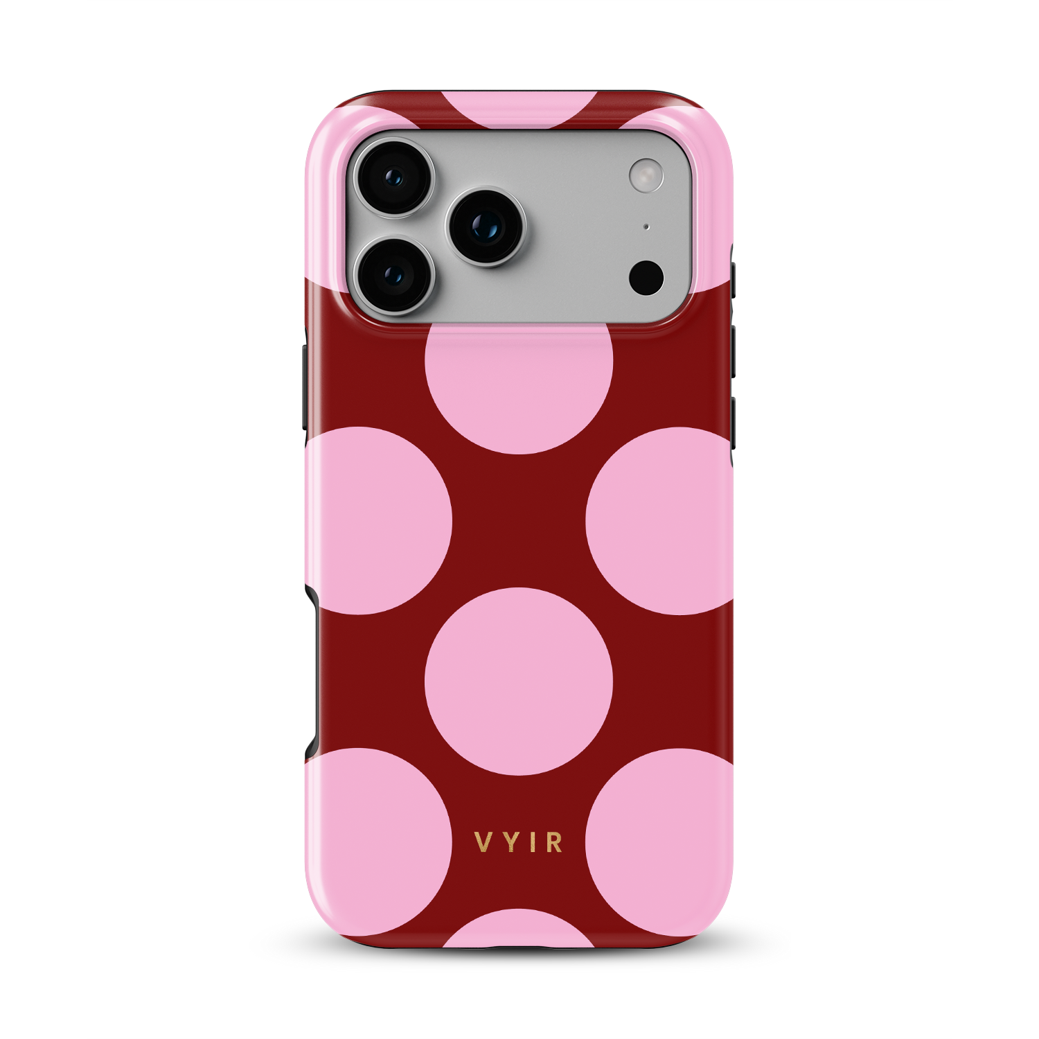 1VYIRLargePolkaDotsBurgundyPink-ShockproofToughMagSafeiPhoneCase.png