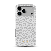 Leopard Elegance Grey - Shockproof Phone Case