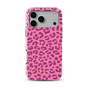Leopard Elegance Pink - Shockproof MagSafe iPhone Case