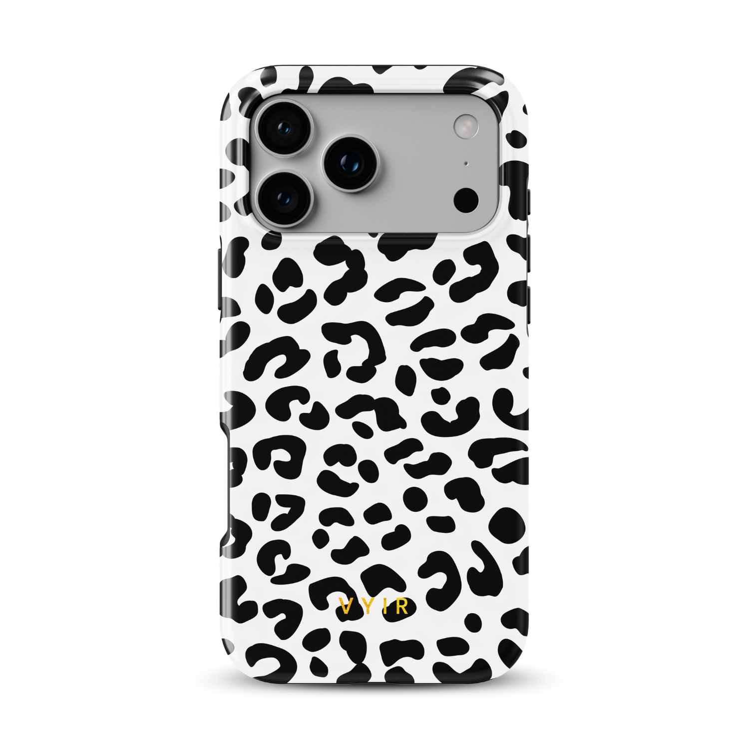 Leopard Elegance White - Shockproof MagSafe iPhone Case