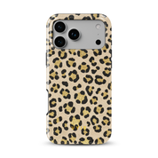 Luxe Leopard Beige - Shockproof Phone Case