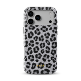 Luxe Leopard Silver - Tough MagSafe iPhone Case