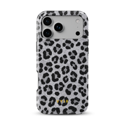 Luxe Leopard Silver - Shockproof Phone Case