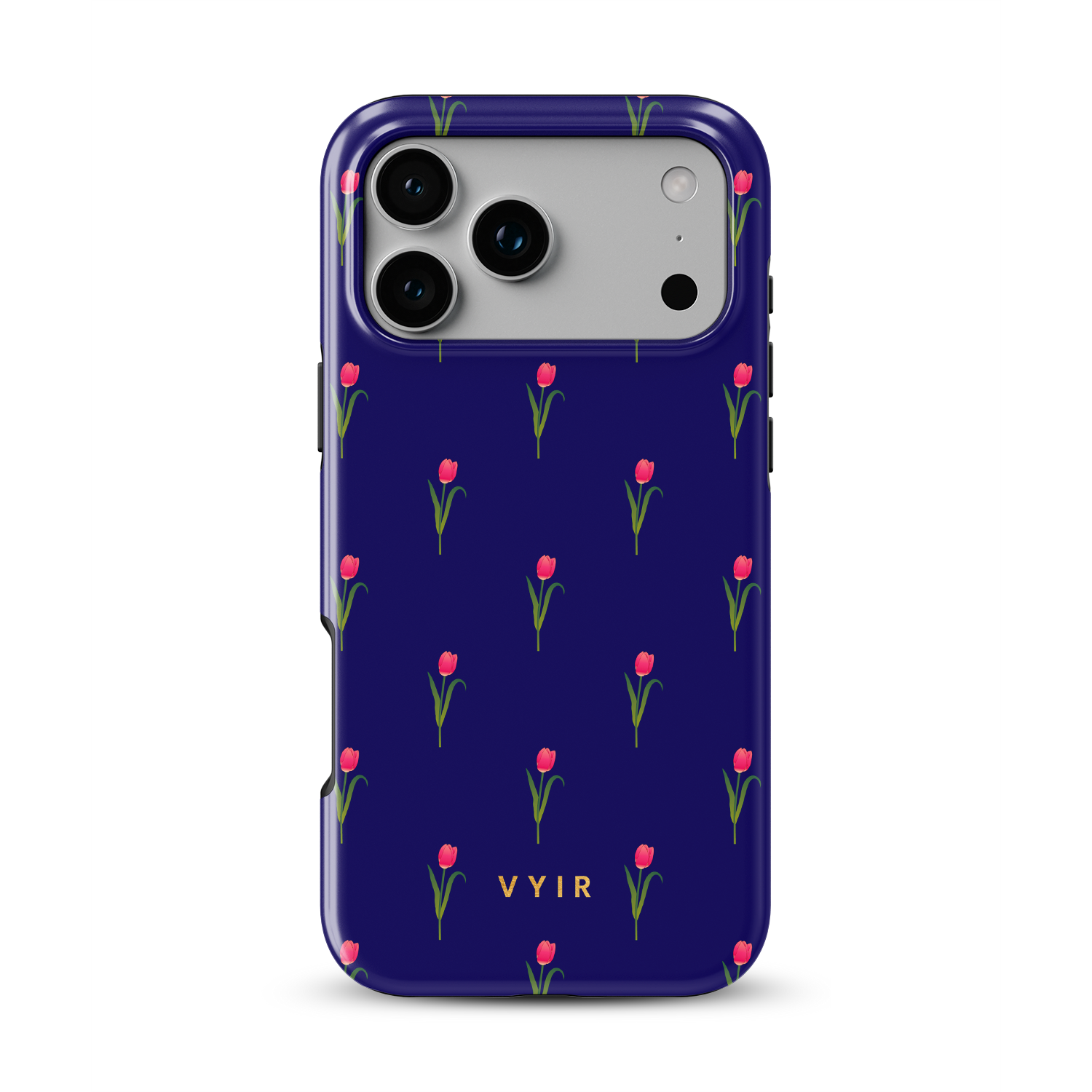 Navy Tulip - Shockproof Phone Case