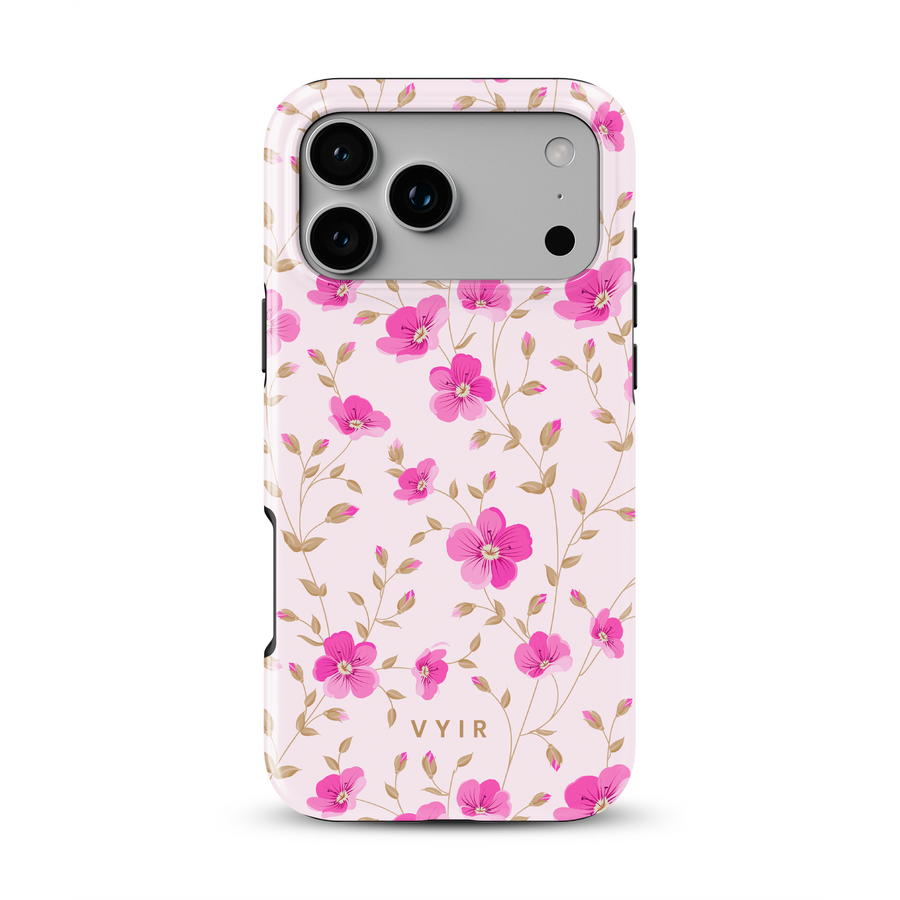 Pink Meadow Touch - Shockproof MagSafe iPhone Case