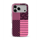VYIR Signature 4-Checker, Burgundy - Tough MagSafe iPhone Case
