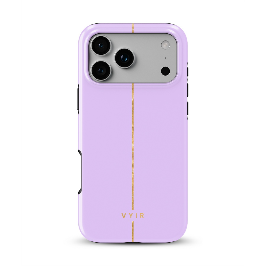 VYIR Signature Golden Line, Lavender Purple - Shockproof MagSafe iPhone Case