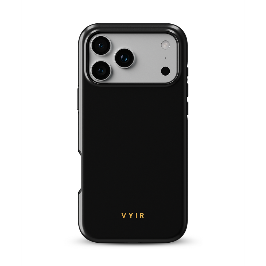 VYIR Signature Solid Colors, Black - Shockproof MagSafe iPhone Case