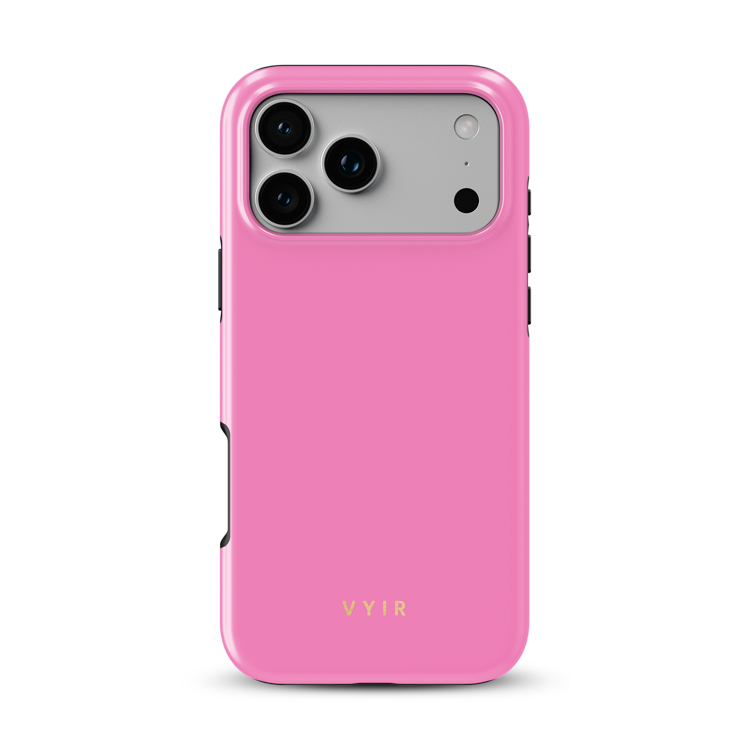 VYIR Signature Solid Colors, Pink - Shockproof MagSafe iPhone Case