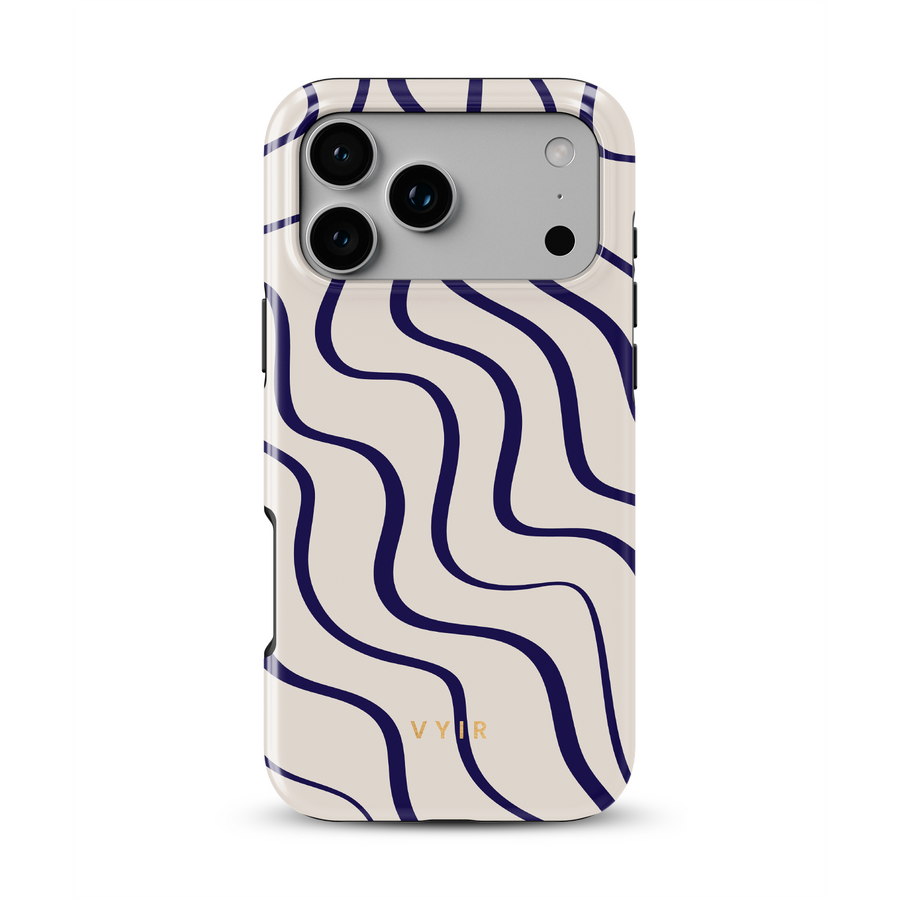 Swirl Lines, Old Money - Shockproof Phone Case