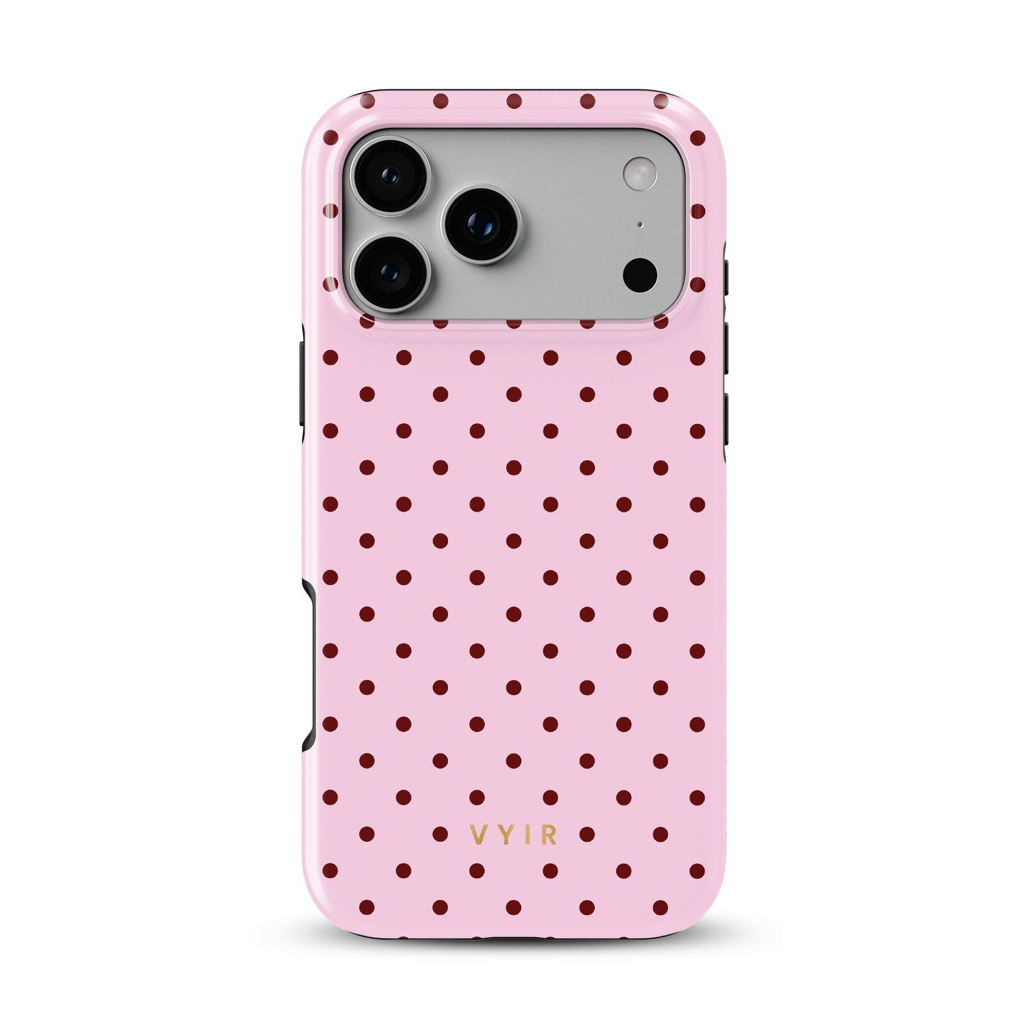 Tiny Polka Dots, Candy Pink - Shockproof MagSafe iPhone Case