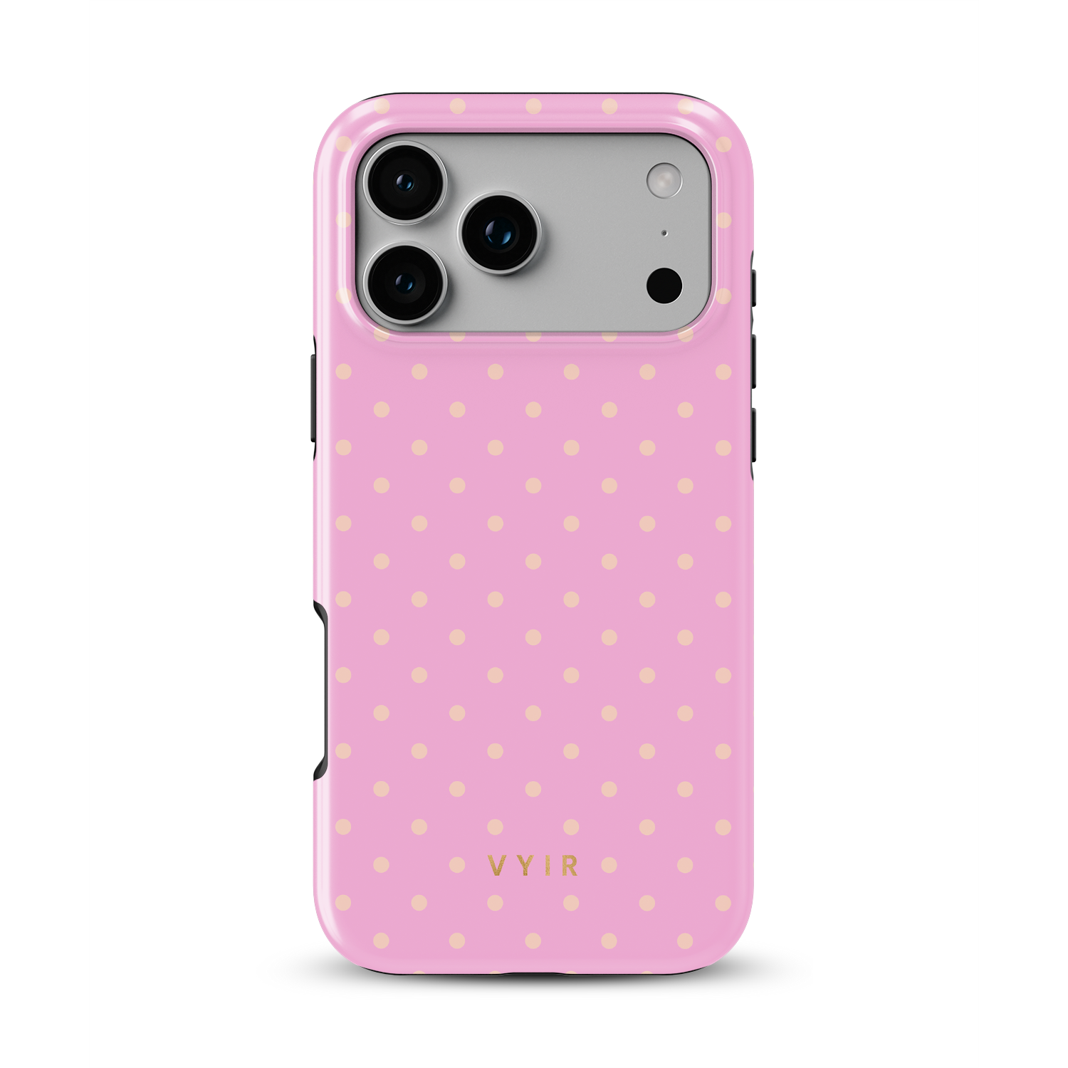Tiny Polka Dots, Feminine Pink - Shockproof MagSafe iPhone Case
