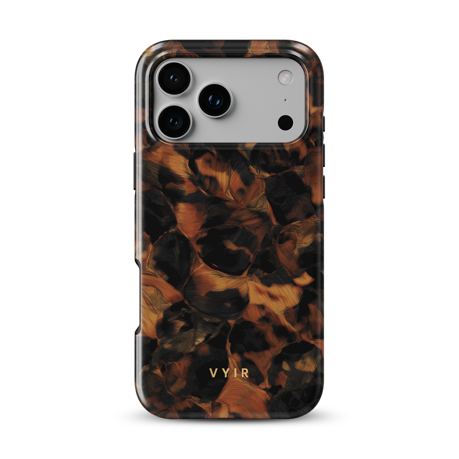 Tortoiseshell, Golden Brown - Shockproof MagSafe iPhone Case