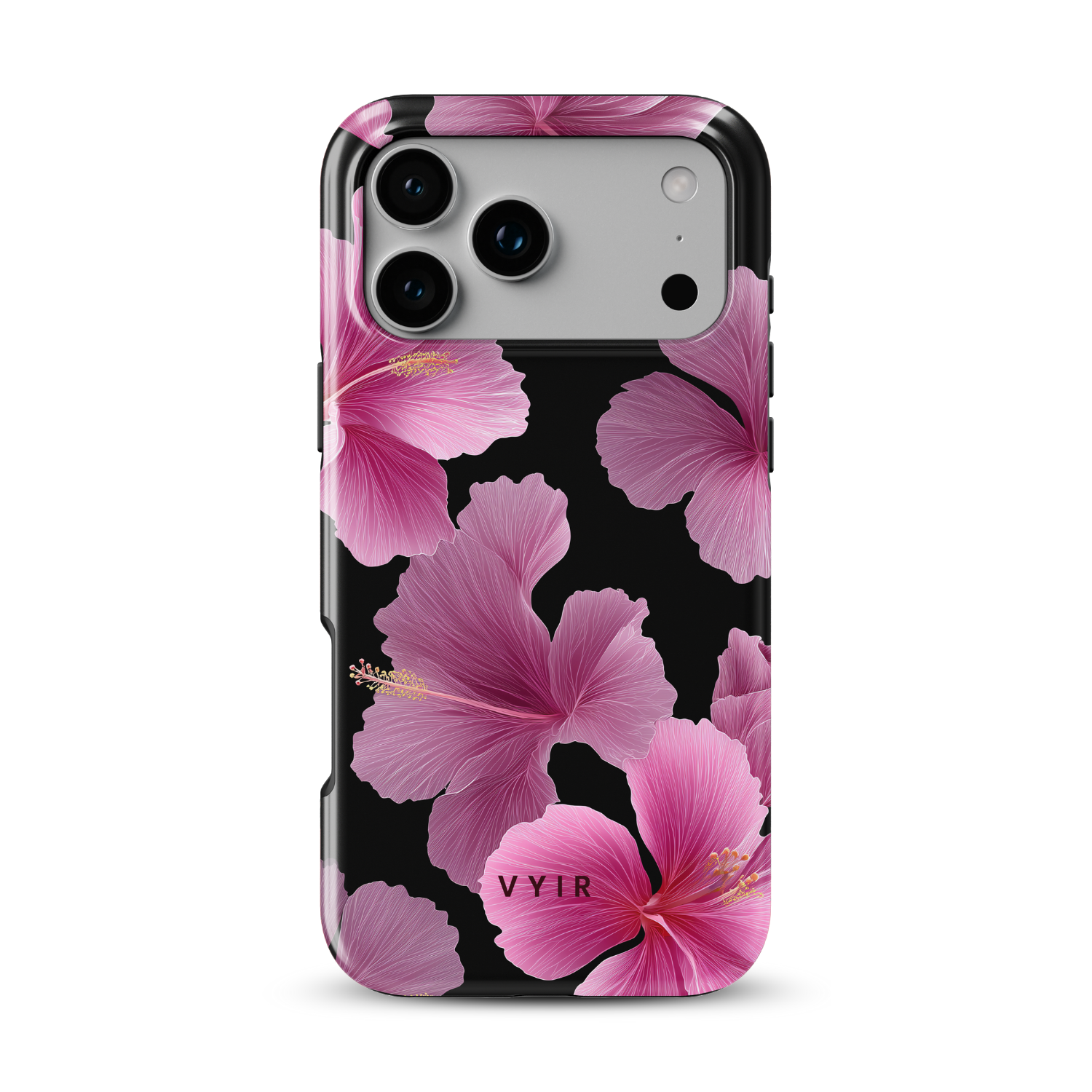 1VYIRVelvetPinkHibiscusFlowers-ShockproofToughMagSafeiPhoneCase.png