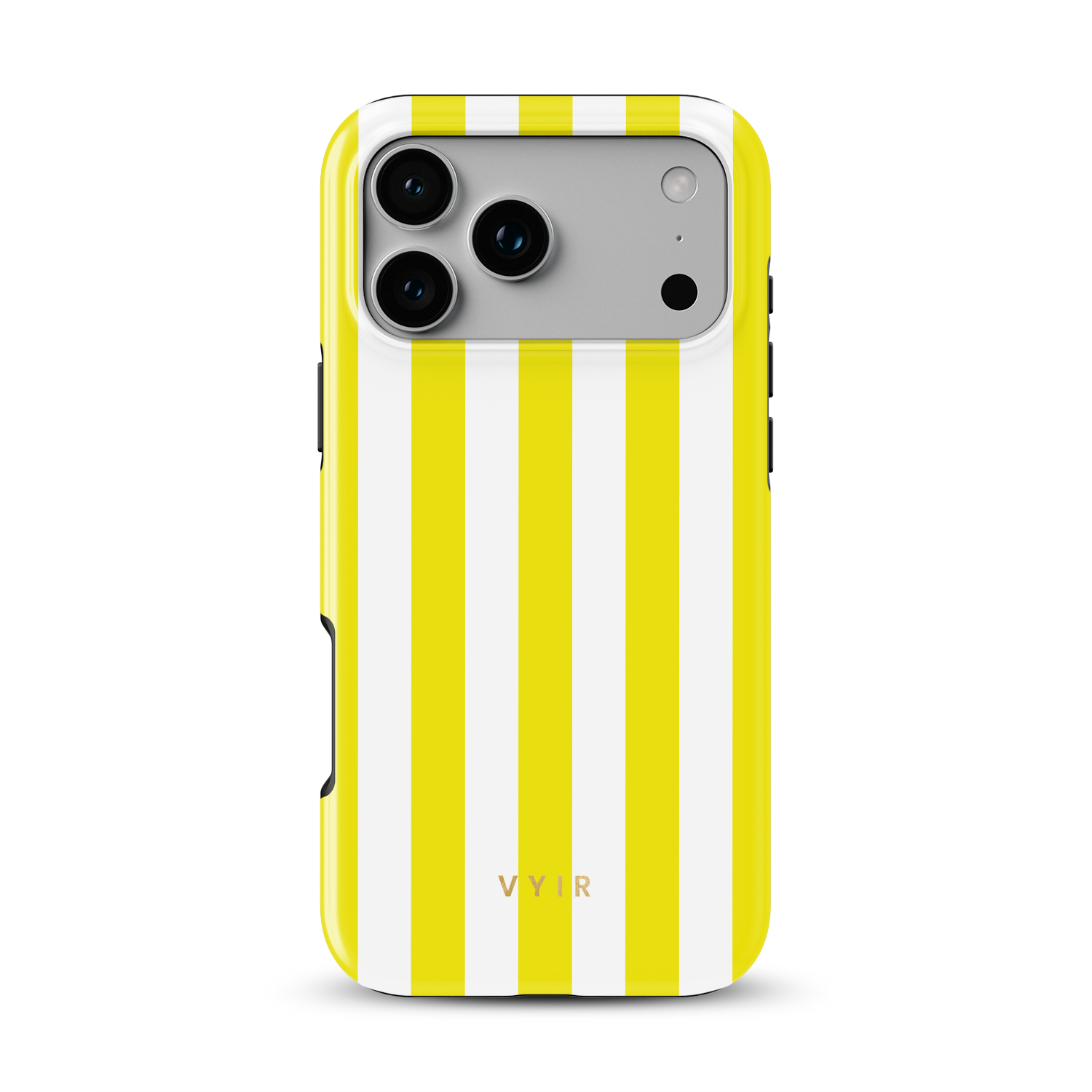 Vertical Stripes, Citrus - Shockproof MagSafe iPhone Case