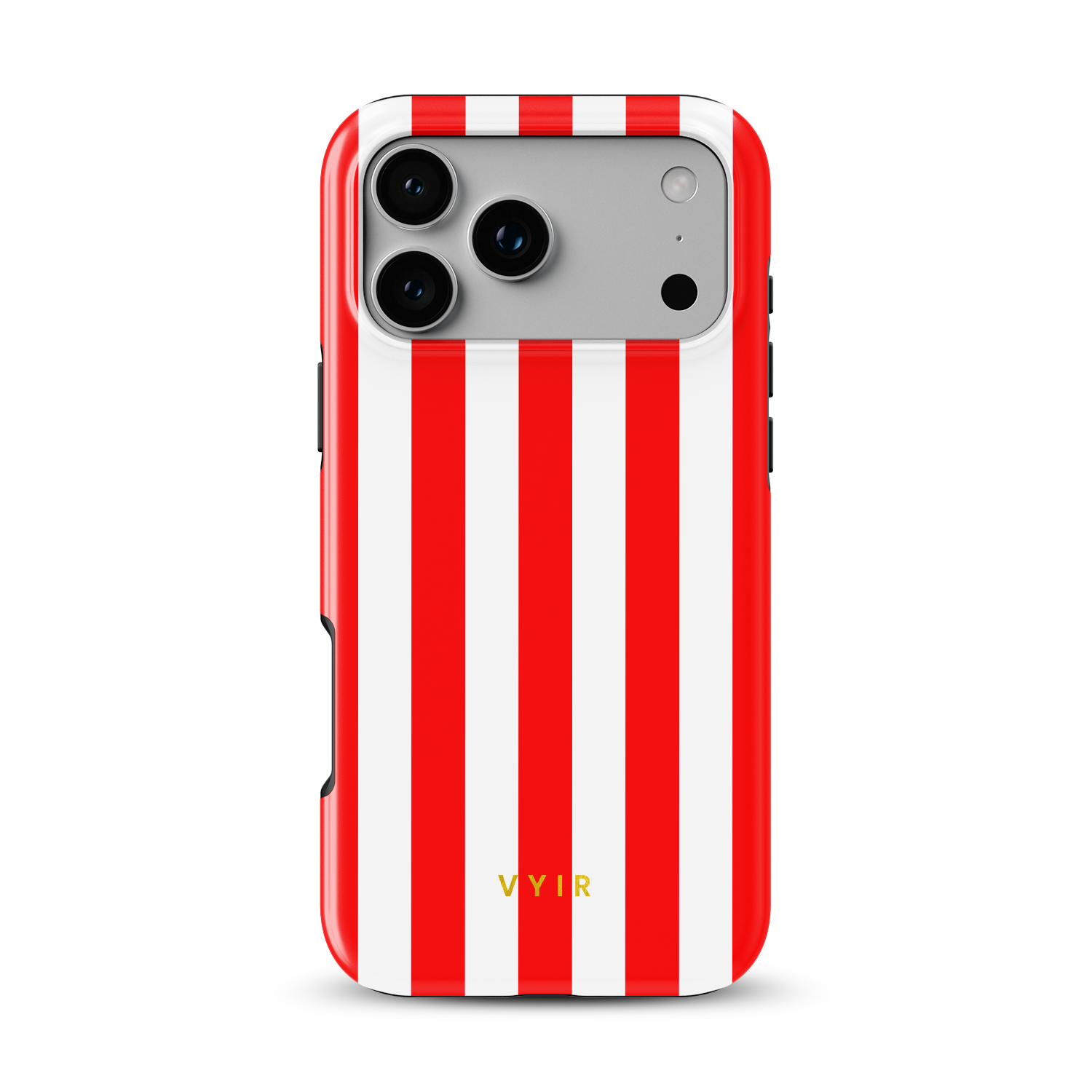 Vertical Stripes, Red Silk - Shockproof MagSafe iPhone Case