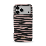 Zebra Gleam Rose Gold - Tough Phone Case