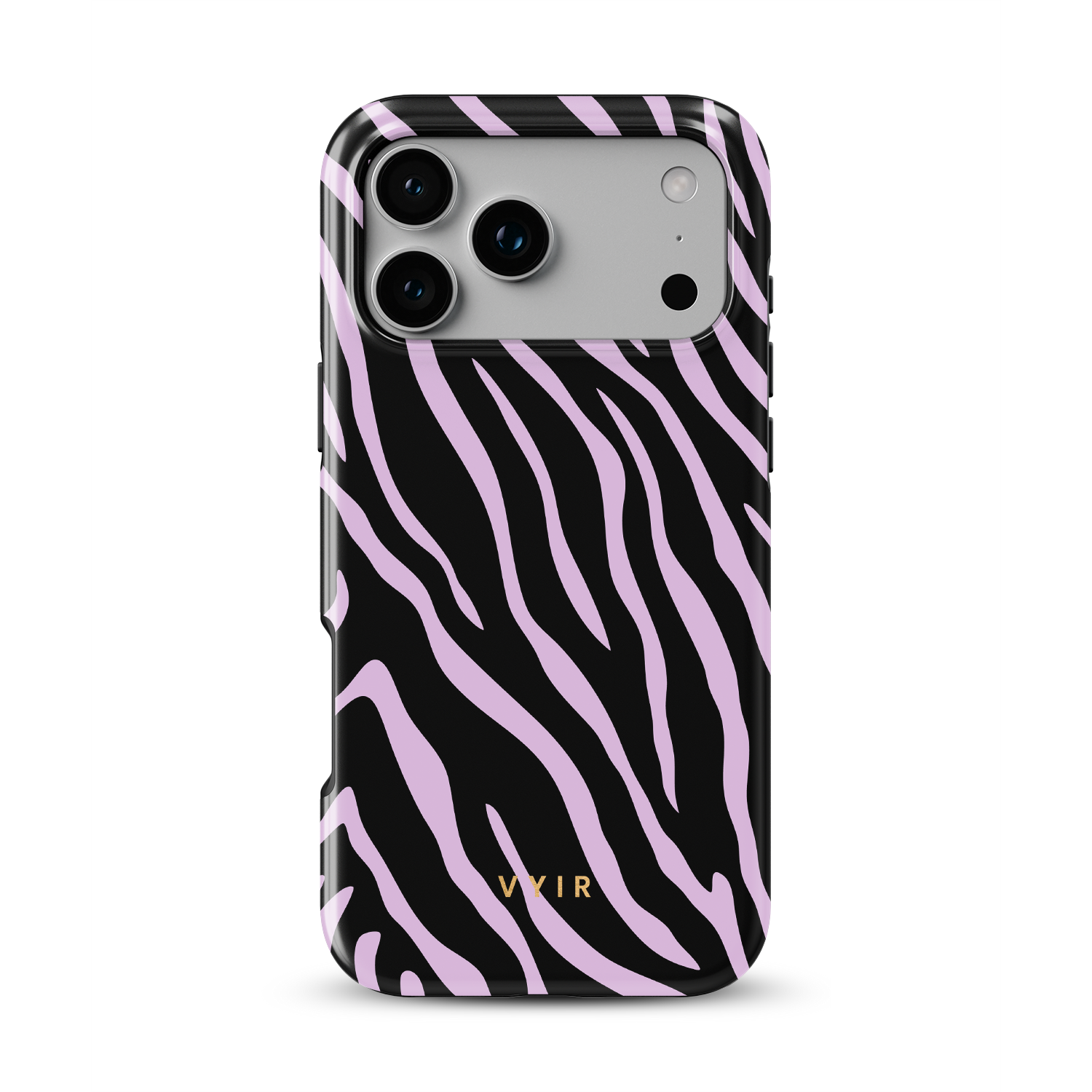 Zebra Luxe, Light Purple - Shockproof Phone Case