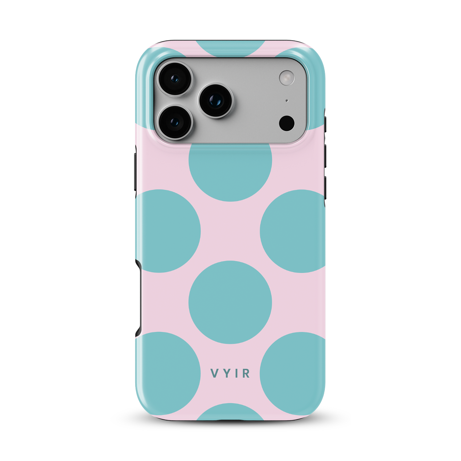 Big Polka Dots, Cotton Candy - Shockproof iPhone Case