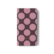 Samsung Galaxy S22 Ultra Vegan Leather Wallet Case – Pink Plum Polka Dot Design - VYIR