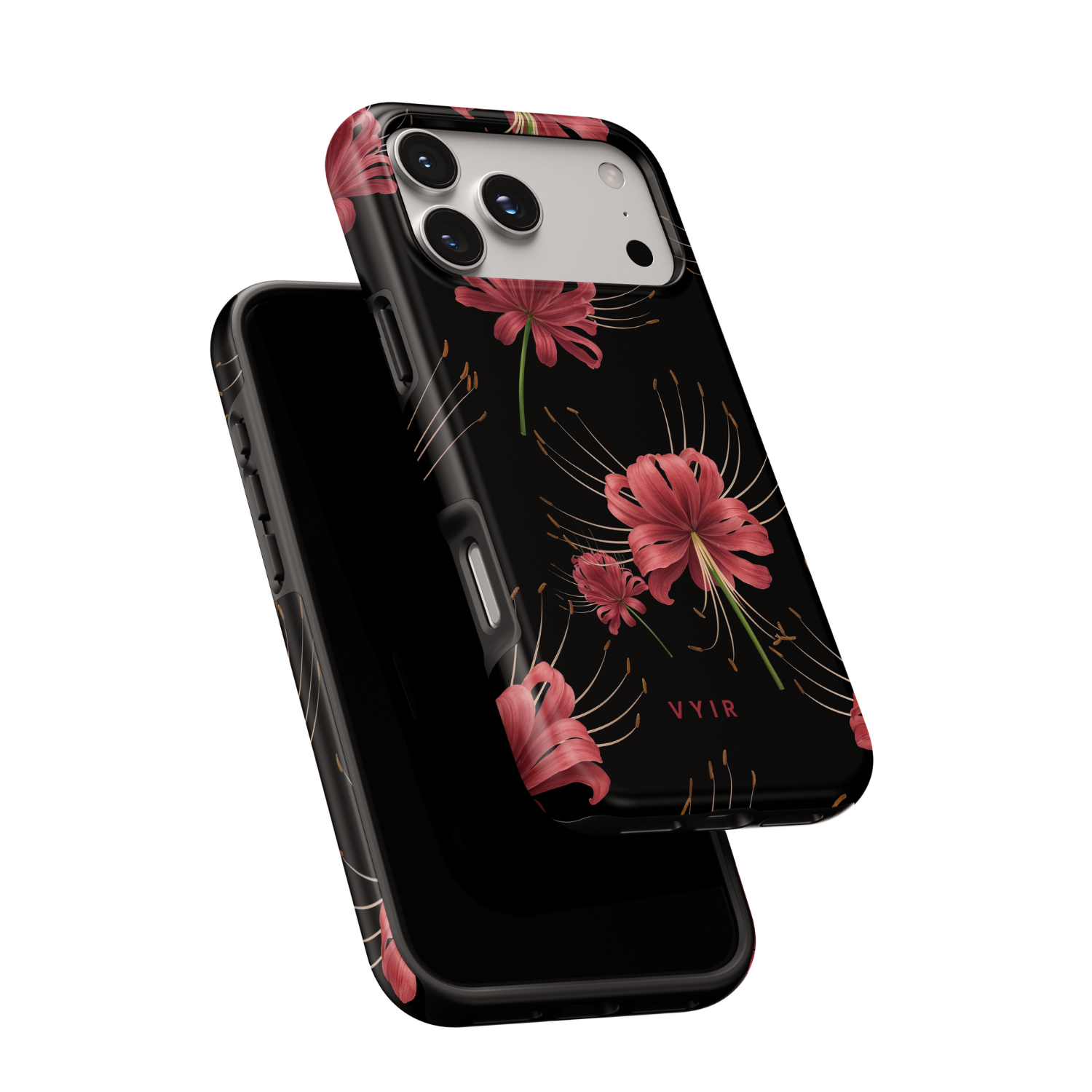 2VYIRBlackandRedSpiderLilyFlowers-ShockproofToughMagSafeiPhoneCase.png
