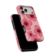 Blush Hibiscus - Shockproof MagSafe iPhone Case