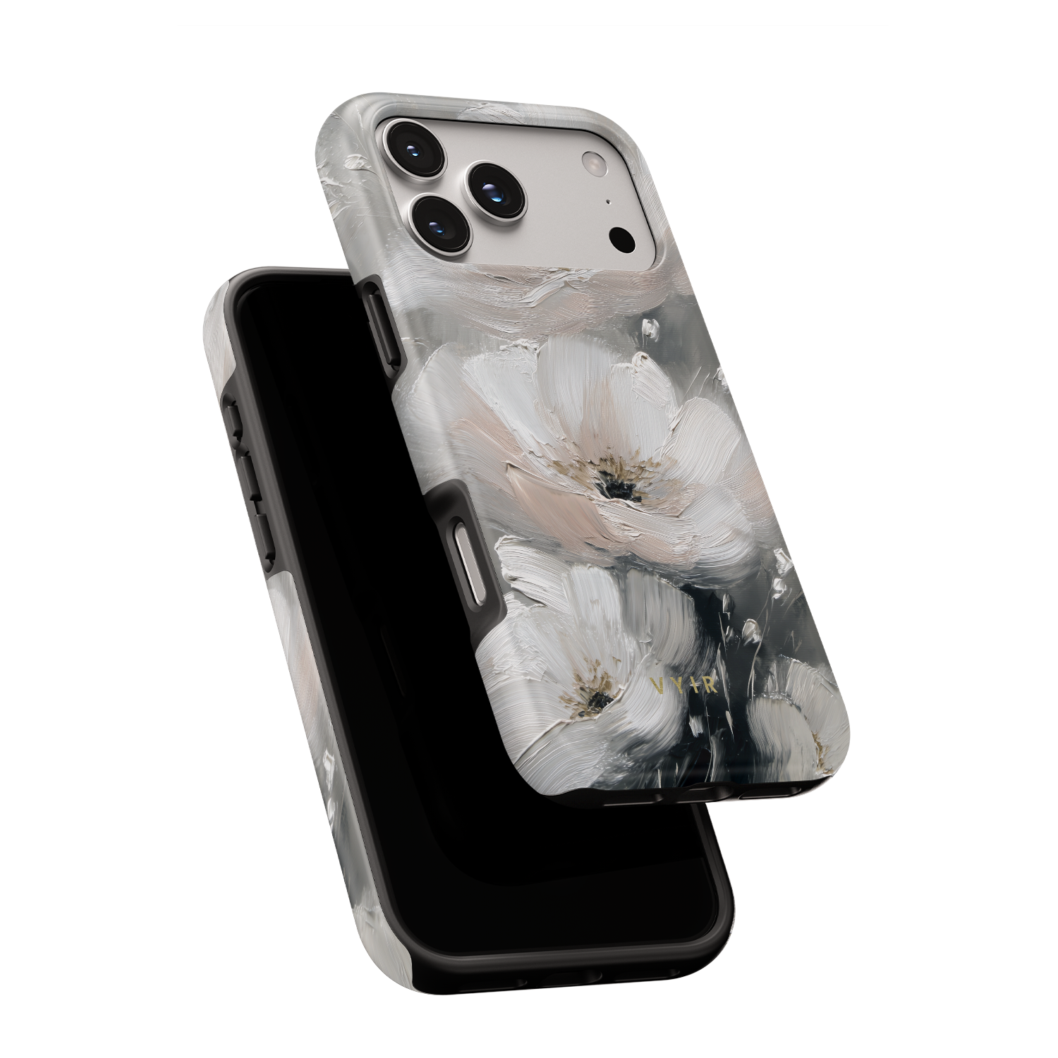 Misty Floral Painting - Shockproof MagSafe iPhone Case