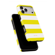 Horizontal Stripes, Citrus - Shockproof MagSafe iPhone Case