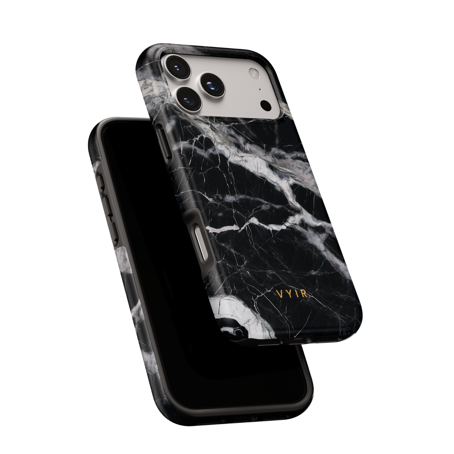 Italian Marble Black - Shockproof MagSafe iPhone Case