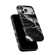 Italian Marble Black - Shockproof MagSafe iPhone Case