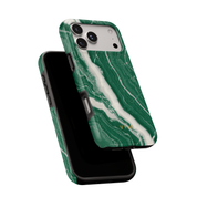Italian Marble Green - Shockproof MagSafe iPhone Case
