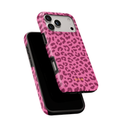 Leopard Elegance Pink - Shockproof MagSafe iPhone Case