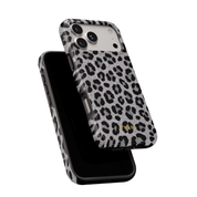 Luxe Leopard Silver - Shockproof MagSafe iPhone Case