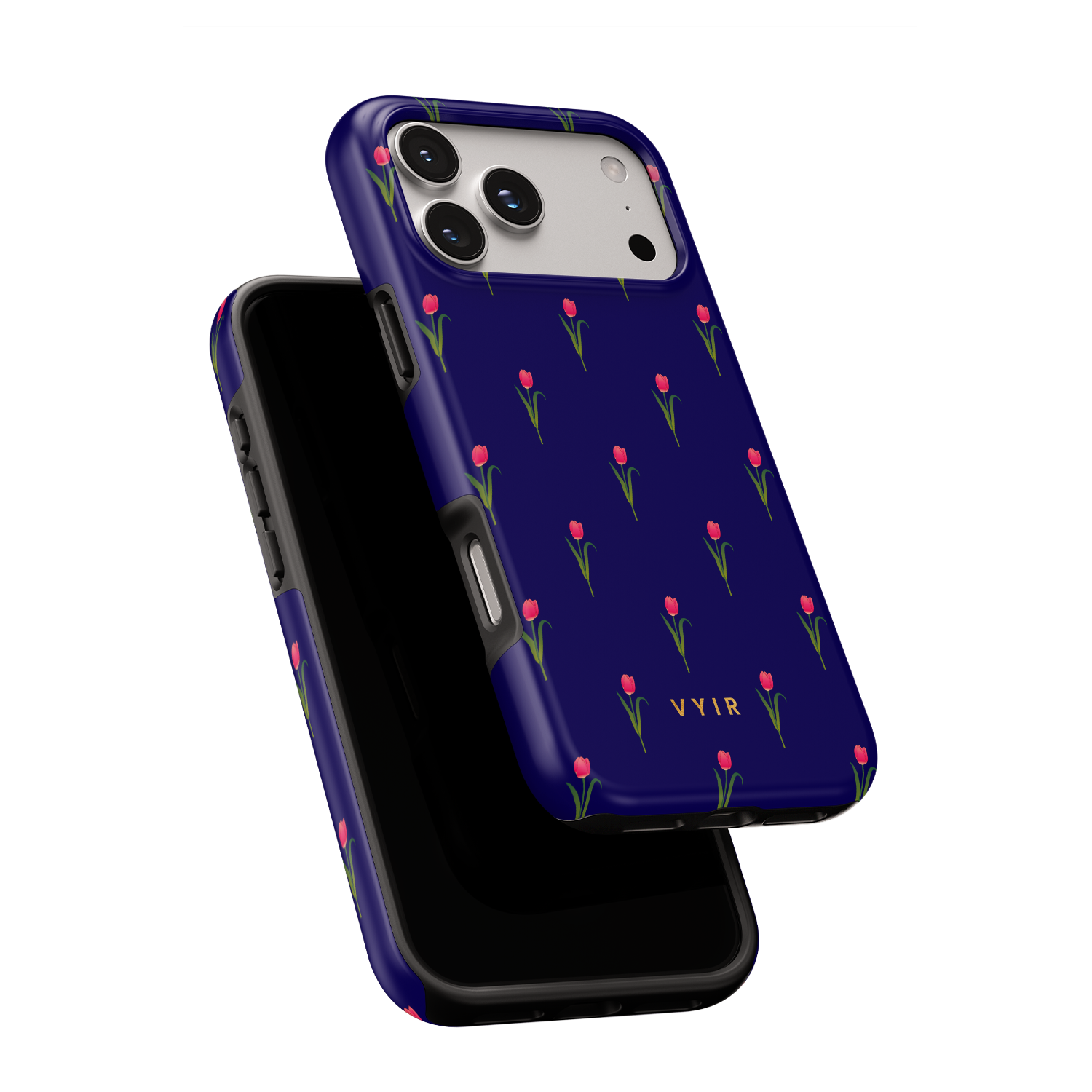 Navy Tulip - Shockproof MagSafe iPhone Case