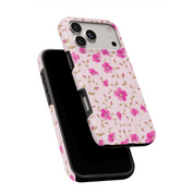 Pink Meadow Touch - Shockproof MagSafe iPhone Case