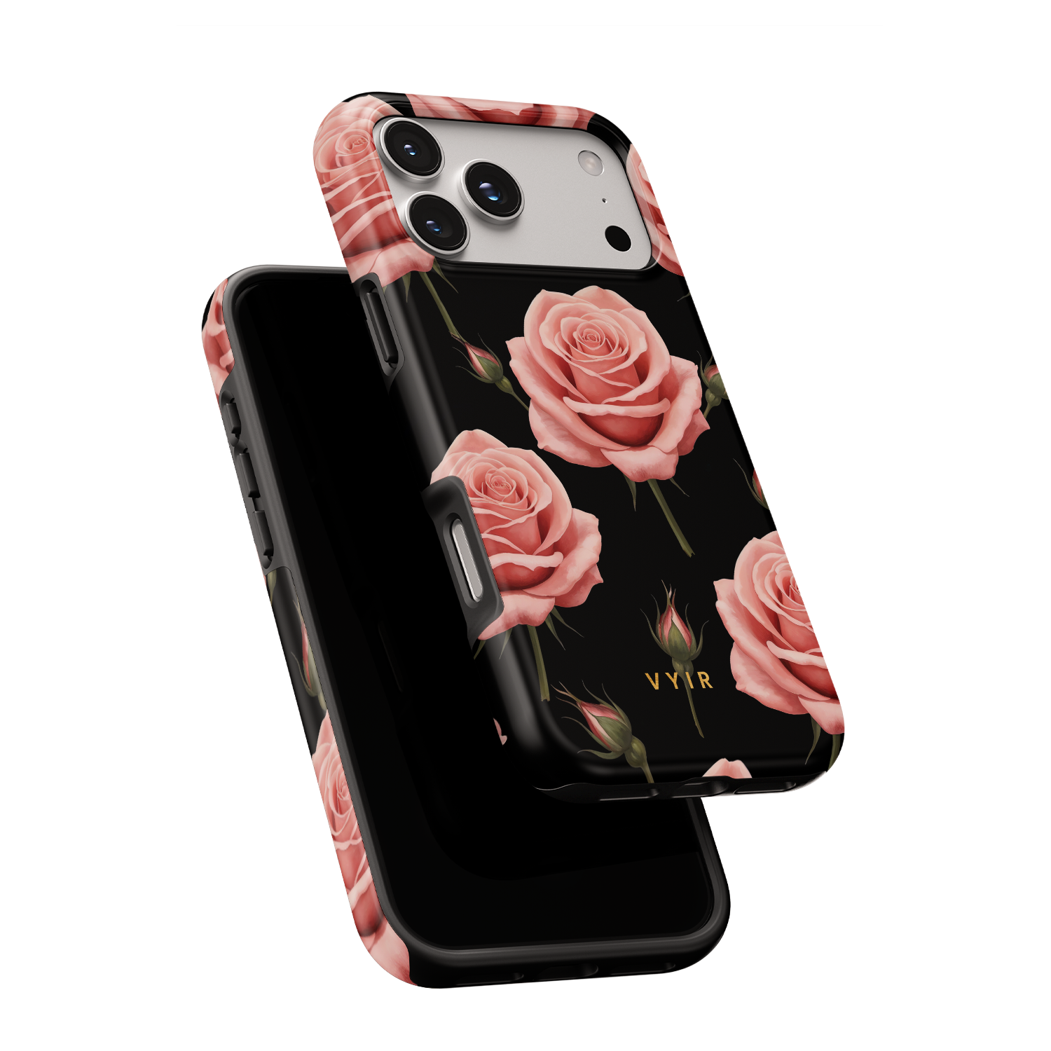 Soft Rose Elegance - Shockproof MagSafe iPhone Case