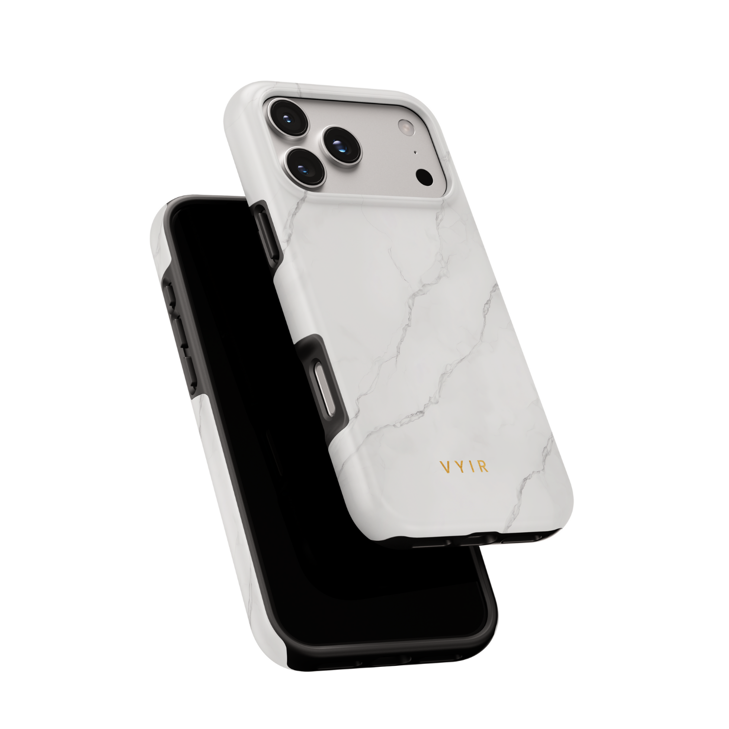 Pure Marble White - Shockproof Phone Case