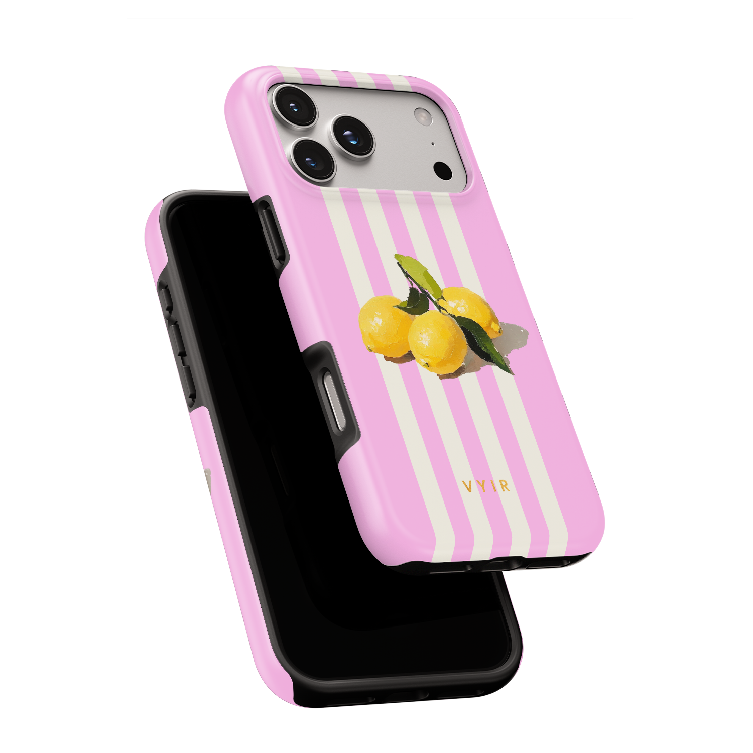 2VYIRSorrentoStripesYellowLemonwithPinkandWhiteStripes-ShockproofToughMagSafeiPhoneCase.png