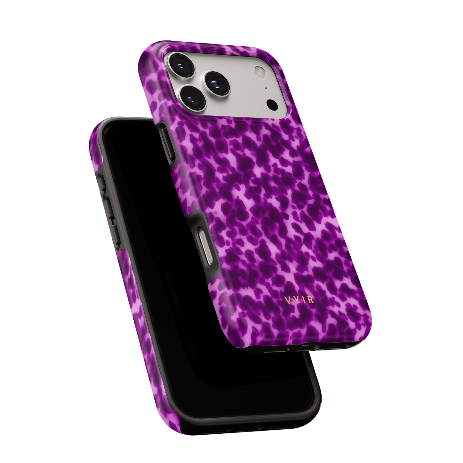 Tortoiseshell, Purple - Shockproof Phone Case