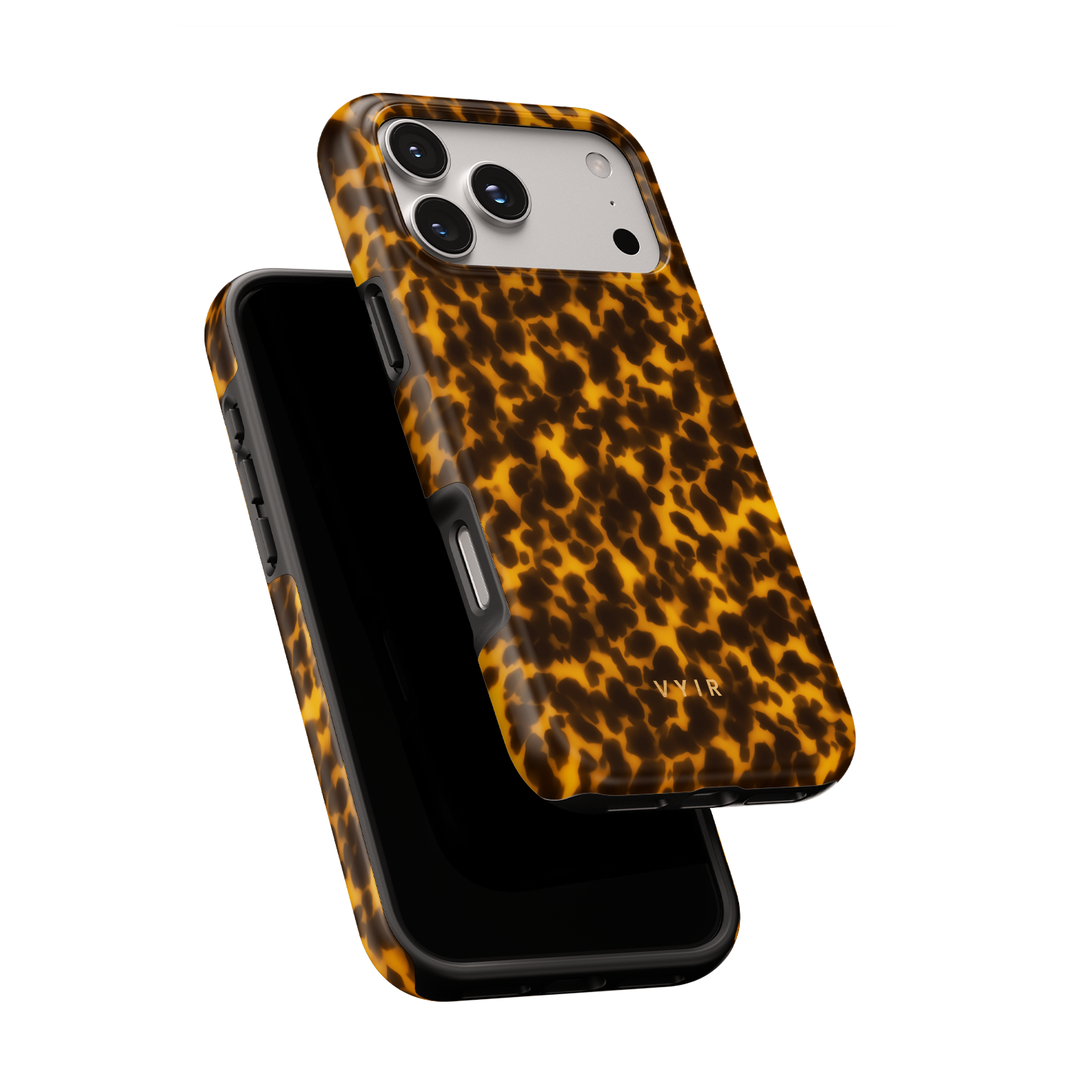 Tortoiseshell, Sunlight Yellow - Shockproof MagSafe iPhone Case