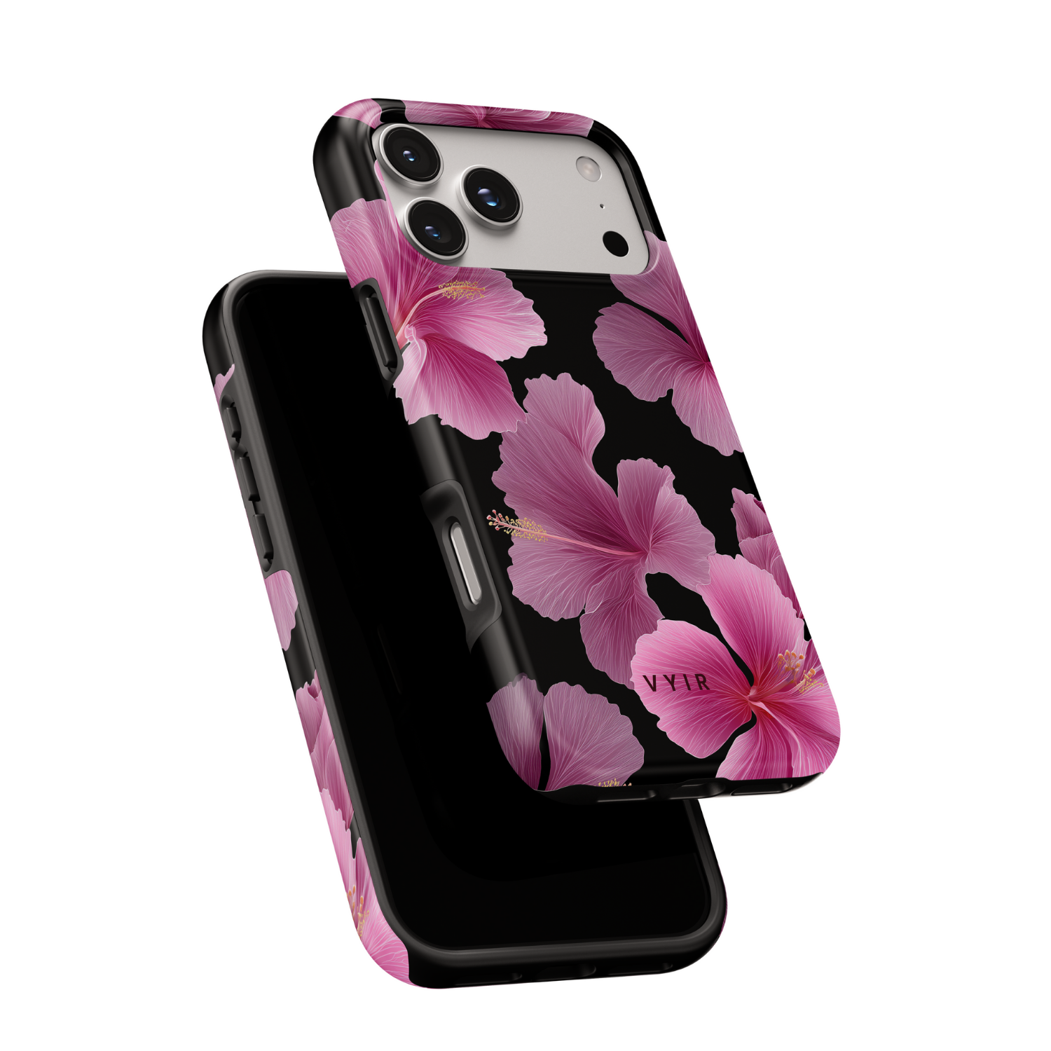 Violet Night Hibiscus - Shockproof MagSafe iPhone Case
