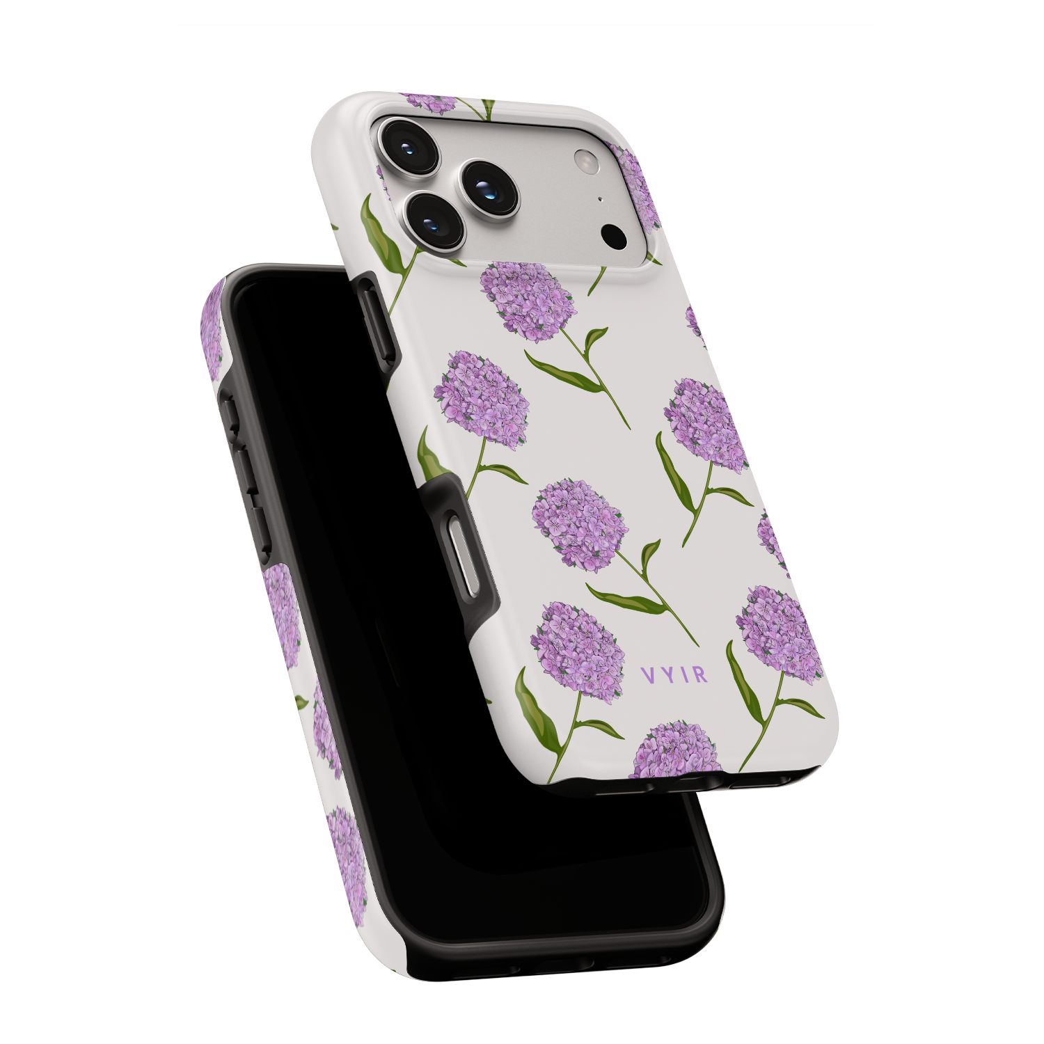 2VYIRVioletHydrangeaFlowers-ShockproofToughMagSafeiPhoneCase.png