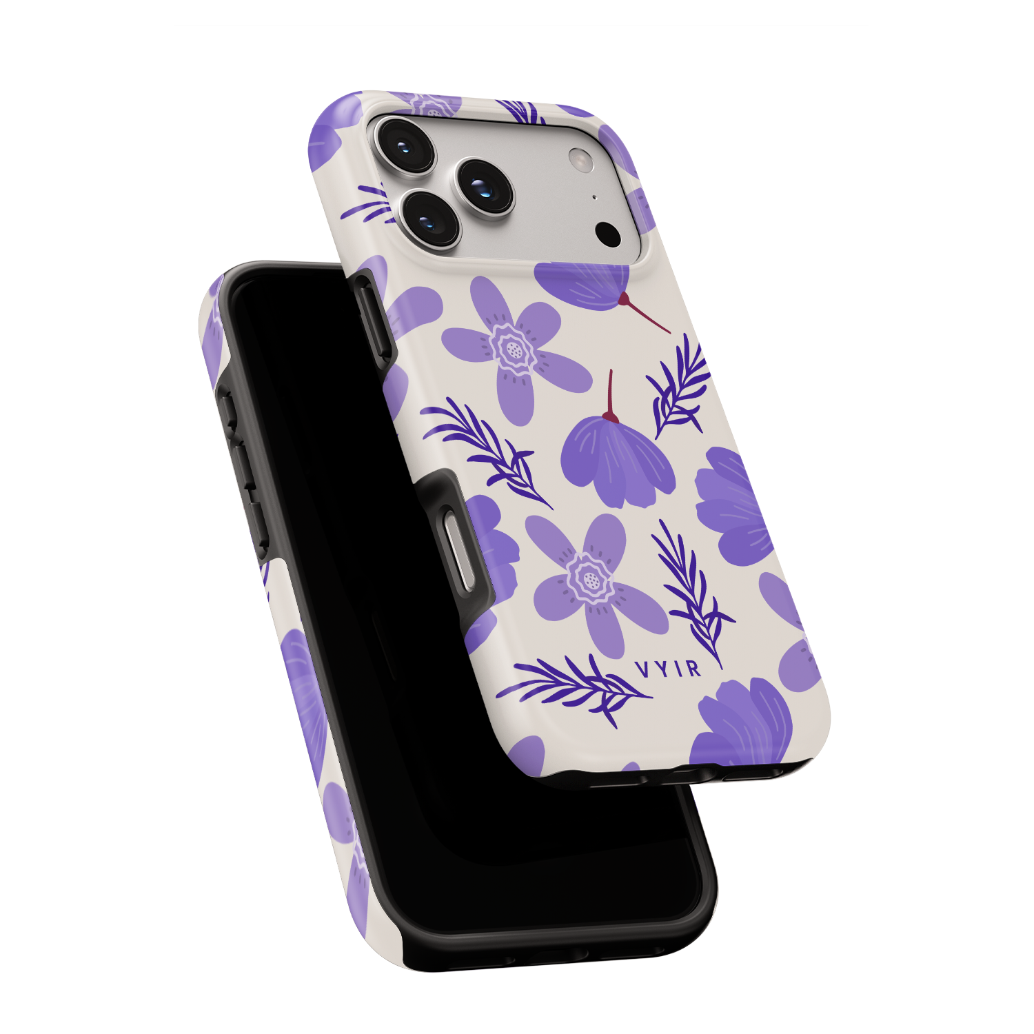 Violet Sketch - Shockproof Phone Case