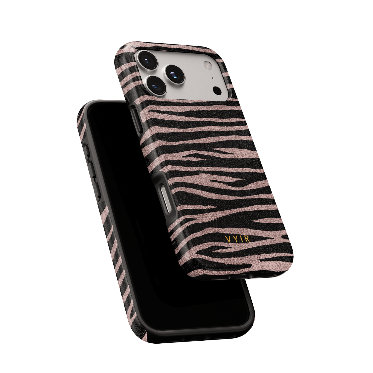 2VYIRZebraGleamRoseGoldandBlack-ShockproofToughMagSafeiPhoneCase.png